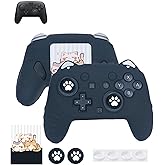 Case for Nintendo Switch 2 Pro Controller,UYRUREL Premium Sillence Material,Shock-Absorbing and Anti Drop Protection Soft Shell,with Stickers and Thumb Grips,Black.