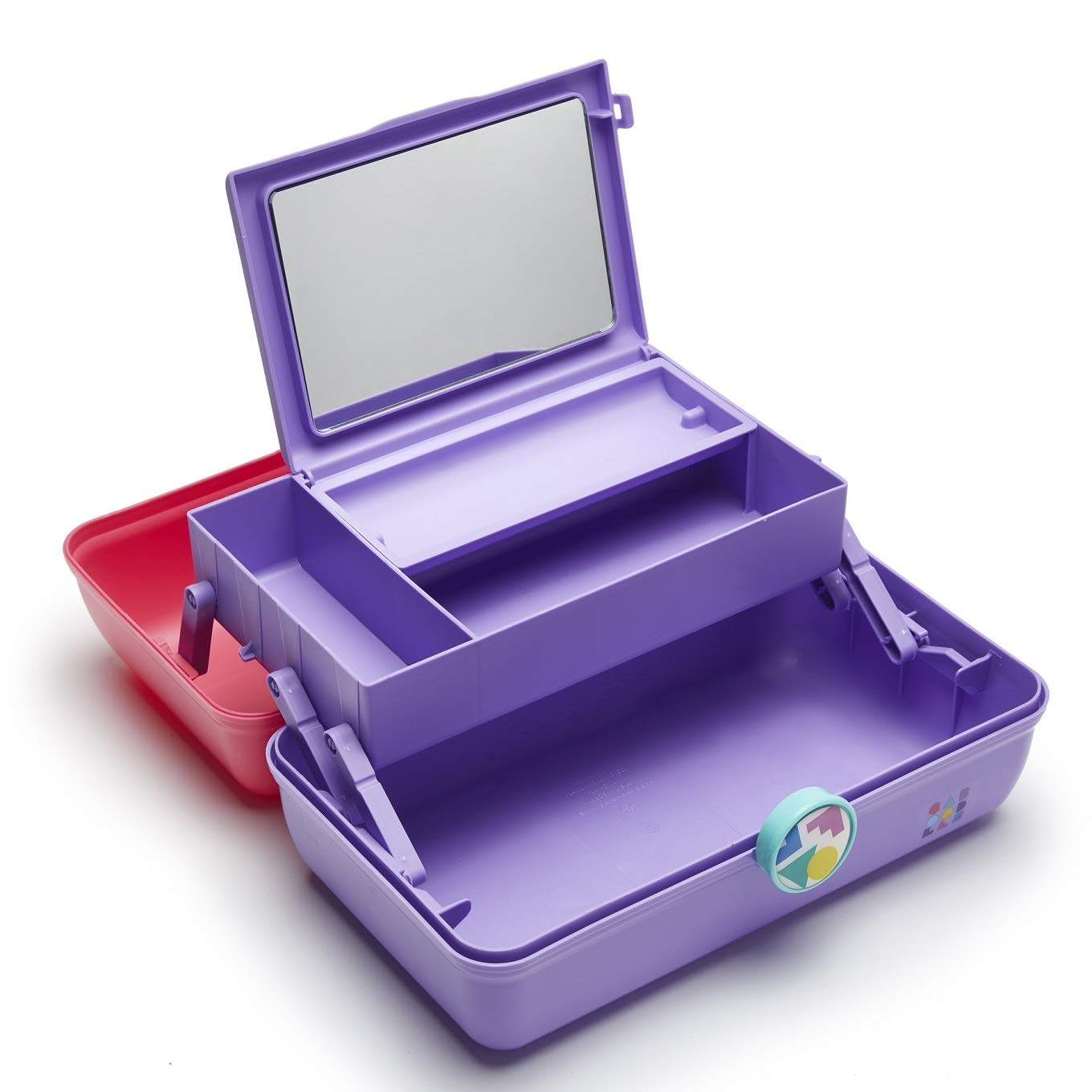 Caboodles On-The-Go Girl Sea foam Lid & Lavender Base Vintage Case, 1 Lb: Beauty