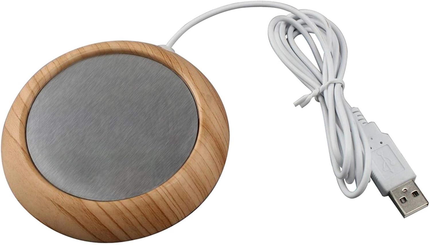Dacyflower Electric heating coaster Creative USB Wood Thermal