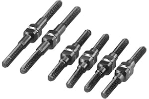 J Concepts Inc. Mini-T 2.0& B Fin Titanium Turnbuckle St Black 6pc JCO2975 Electric Car/Truck Option Parts