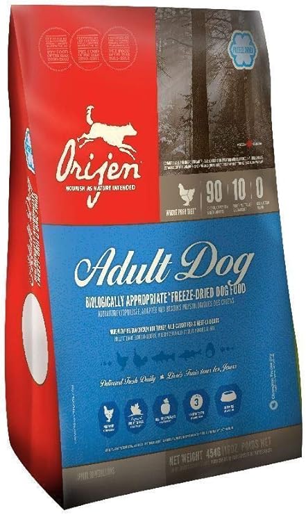 orijen freeze dried adult dog food