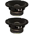 Goldwood Sound, Inc. Stage Subwoofer, Rubber Surround 6.5" Woofers 170 Watts Each 4ohm Replacement 2 Speaker Set (GW-6024-2)