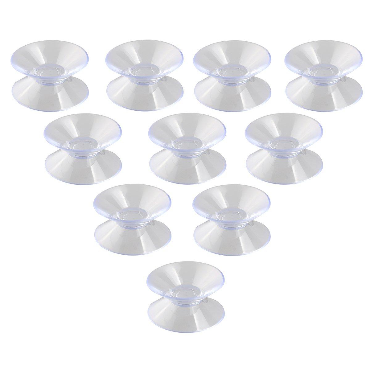 NUOLUX Double Sided Suction Cups Sucker Pads for Glass Plastic 30mm 10pcs