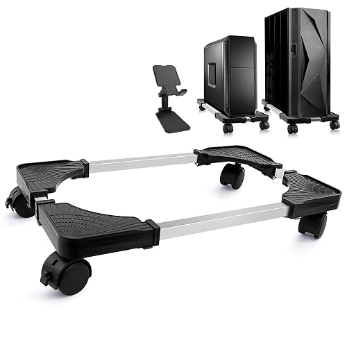 Stanced Pc Seloom Computer Tower Stand, PC Stand, Adjustable Mobile CPU Stand with ...