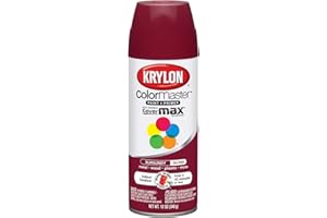 Krylon K05211807 ColorMaster Paint + Primer, Gloss, Burgundy, 12 oz.