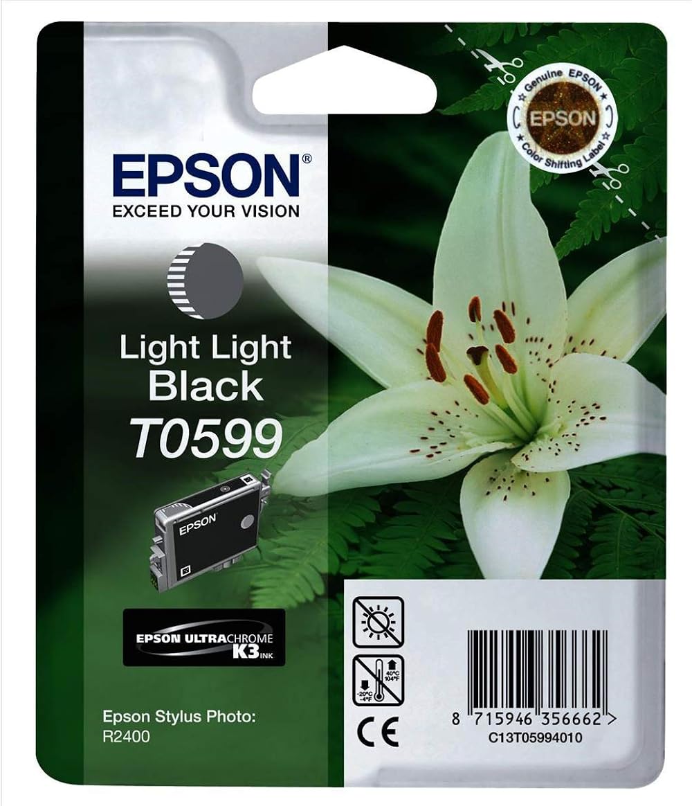 Epson T0599 Ink Cartridge Light Light Black Standard Capacity 13ml