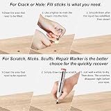 kingkindsun Wood Furniture Repair Kit Markers Wax Sticks 17 Pc for Scratches view 7