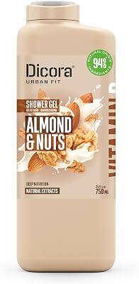 Dicora gel de banho urban fit vitamina b amêndoas e nozes 750 ml