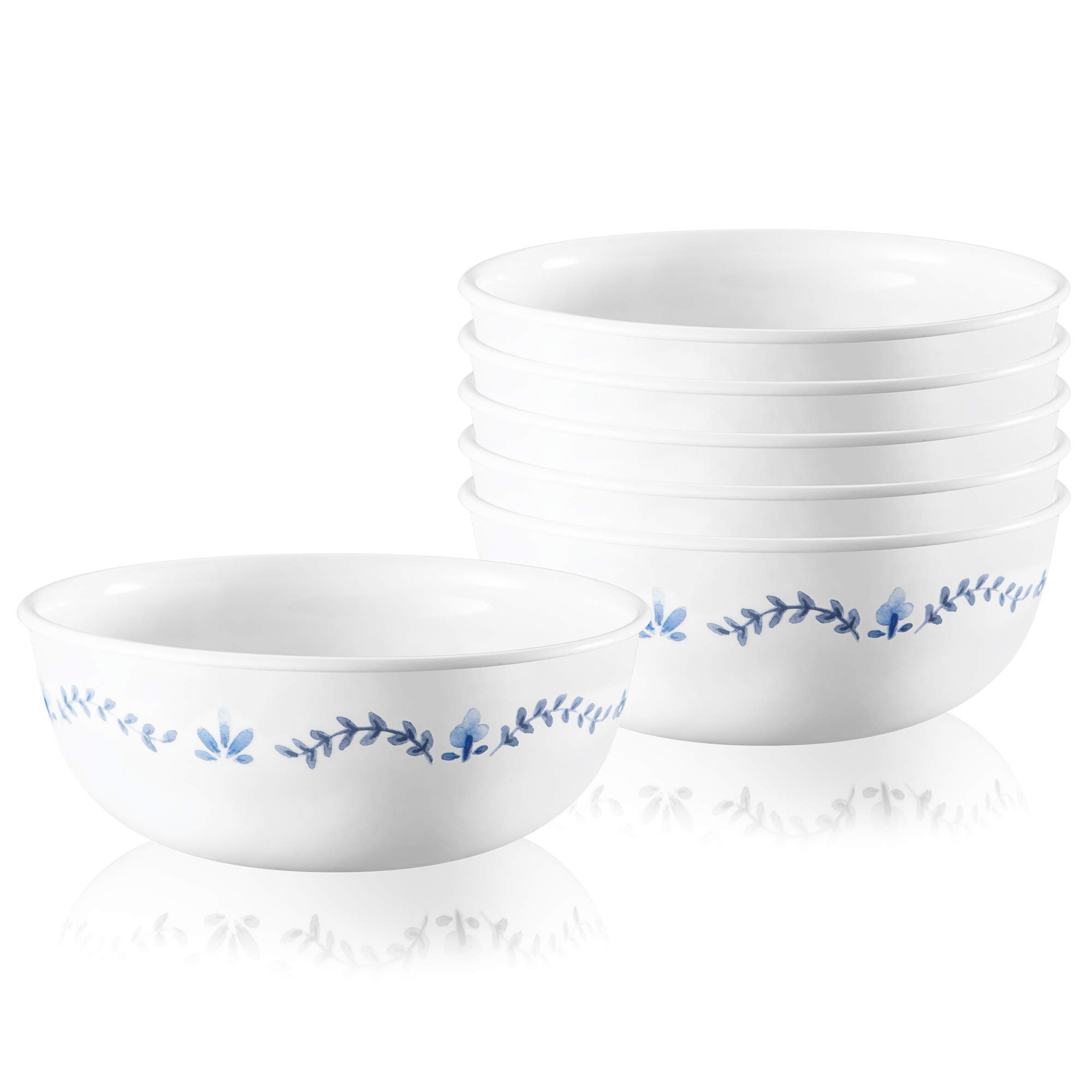 Corelle 1137570 Style Collection Soup and Cereal Bowls, Glass, Portofino