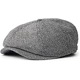 Brixton Men's Brood Snap Cap Medium Grey/Black – with Snap-Lock Brim