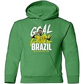 LES TRICOT Goal Neymar Brazil Football World Soccer 2022 Fans Youth Hooded Sweatshirt