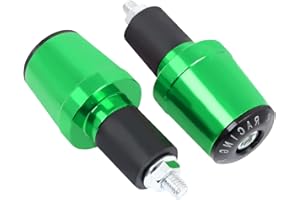 CHIFUN Motorcycle Bar Ends Plug Universal for 7/8" 22mm Handlebar CNC Aluminum Bar End Caps Weight Slider Replacement for Honda Yamaha Suzuki Motorbike Dirt Bike Scooters(Green)
