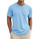 MAGNIVIT Men's Shirts Short Sleeve Cotton T-Shirt Crew Neck Light Tees Classic Basic Casual Tops Plain Soft Shirt