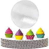 Cake Boards 10 Inch Round, White, Food-Graded, 3 MM Thickness Waterproof & Oil-Proof, Disposable Cake & Pizza Circles for DIY Baking & Dessert