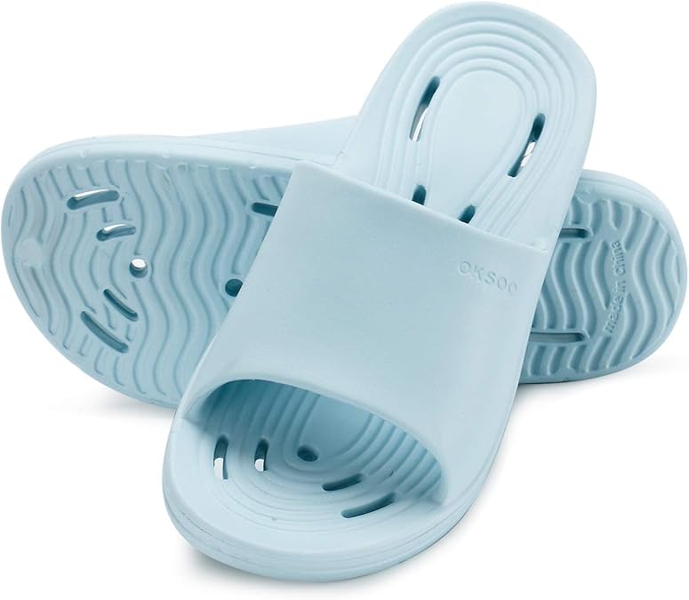 Amazon.com | OKSOO Shower Sandals Gym Quick Drying Bath Slippers for Women and Men Non-Slip 