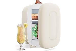 PERSONAL CHILLER 4L Mini Skincare Fridge with Handle, Cooler Mini Fridge, Portable Fridge for Makeup, Skincare, Snacks, Bedroom Vanity