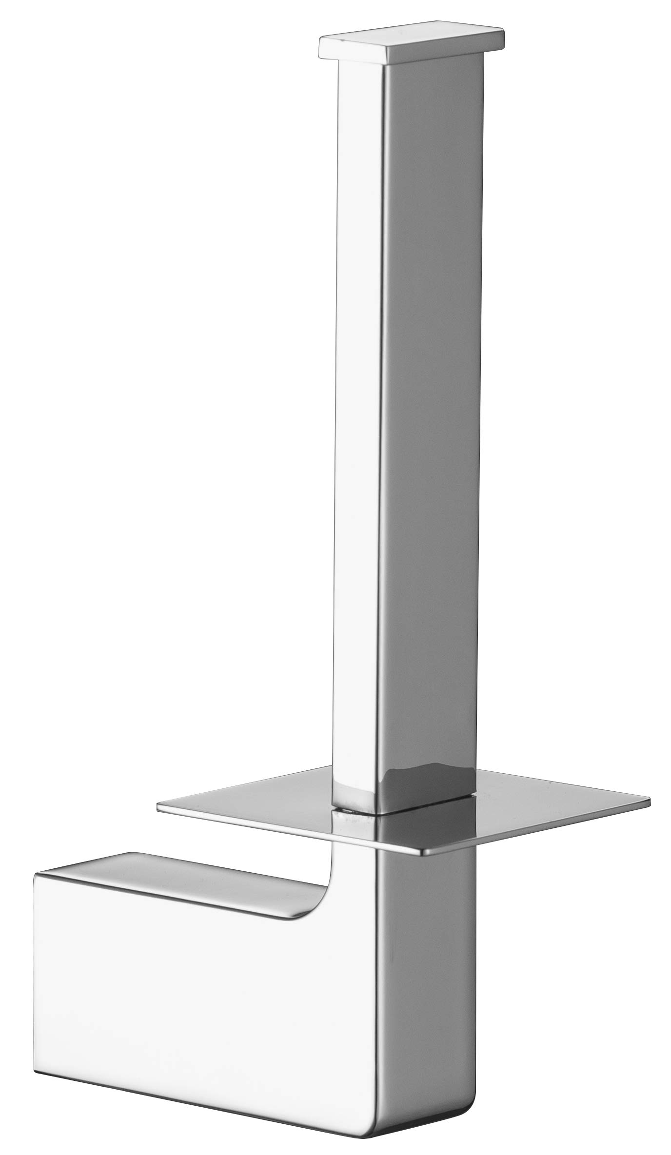 Baikal 280034085 Bar Toilet Roll Holder Bathroom Reserve, Easy Installation in Stainless Brass, Holder for Bathrooms and Kitchens, in Gloss Chrome