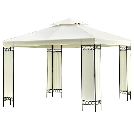 10 x10 2 Tier refugio Patio boda cenador Gazebo toldo al aire ...