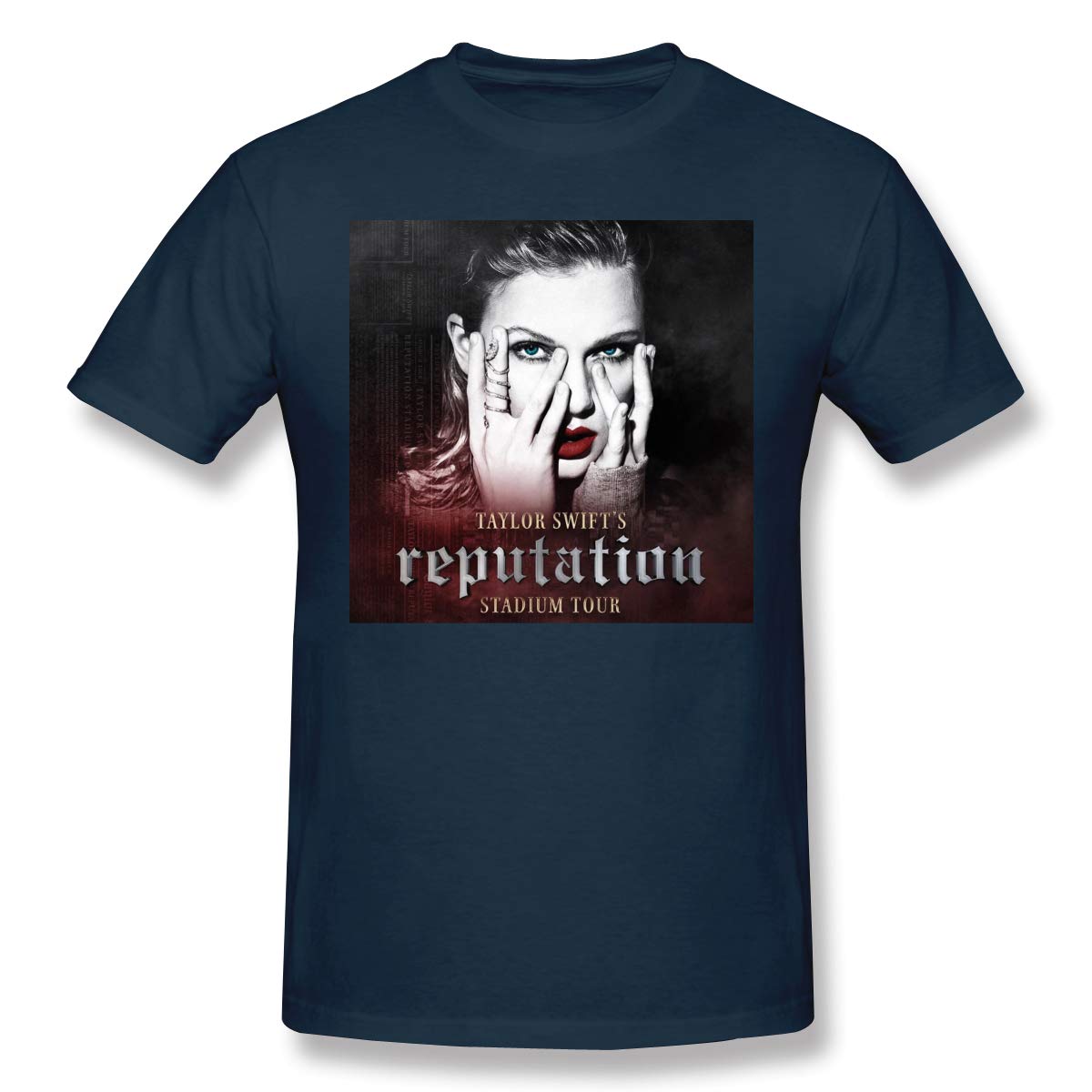 Peetigya Men S Taylor Swift Reputation Stadium Tour Leisure T Shirt Navy With Short Sleeve | Zilem