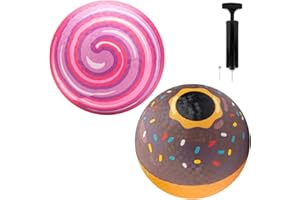 SCS Direct Gaga Ball Playground Balls (8.5 inches) w Air Pump- Durable Rubber Pack for Recess Dodgeball, Kickball, Gagaball O