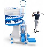 Golf Ball Dispenser with Club-Activated Pedal for Home &amp; Driving Range | LESS BENDING BETWEEN SHOTS - GENTLE CLUB TAP TO DISPENSE - HOLDS APPROX. 30 GOLF BALLS
