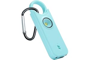 TIPSEAN Personal Safety Alarm - 135dB Ultra Loud Siren with LED Strobe Light, USB-C Rechargeable, Compact Keychain Alarm for Women/Men, Emergency Flashlight & Vibration Alert(Blue)