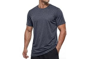 TACVASEN Men's Athletic T-Shirts Short Sleeve Quick Dry Lightweight Breathable Crew Neck Running Workout Gym Tops