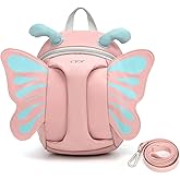 CFX Backpack Leash for toddlers Anti Lost Toddler Leash with Safety Handle, Attractive child backpack leash(Pink Butterfly)