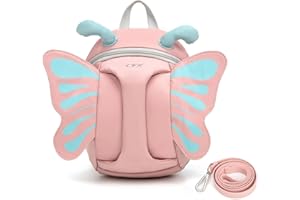 CFX Backpack Leash for toddlers Anti Lost Toddler Leash with Safety Handle, Attractive child backpack leash(Pink Butterfly)