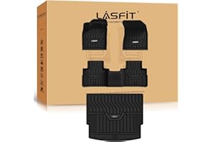 LASFIT Floor Mats & Cargo Liner for Nissan Rogue 2021-2025 2026(Not for Rouge Sport),Custom All Weather TPE Waterproof Car Ma