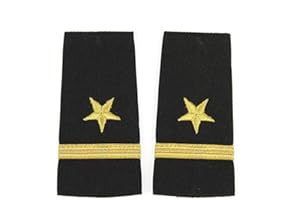 BIAS BESPOKE Pair of United States Navy Line Officer's Soft Epaulets, Ensign