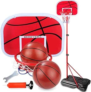 Barir Soporte de Baloncesto, niños 85-200cm Portable Ajustable del