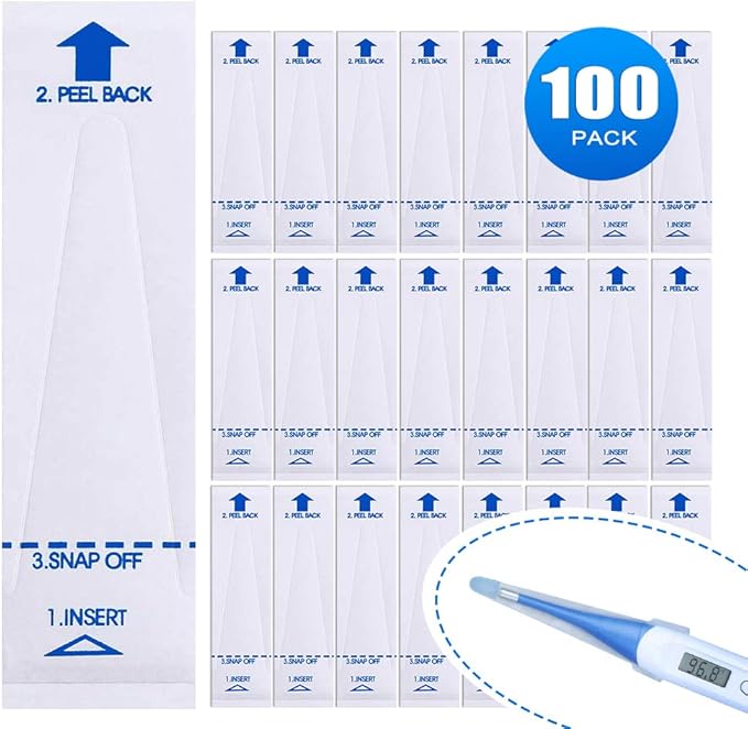 Digital Thermometer Covers 100 pcs, Disposable Electronic Thermometer