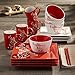 American Atelier Blossom Branch 16 Piece Square Dinnerware Set, 10.75