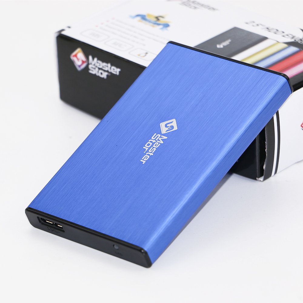 MasterStor 250 GB Portable Hard Drive USB 3.0 Super-Fast 2.5 inch Hard Drive for Leptop External Hard Disk Drive Blue