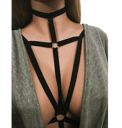 ZEZKT Cage Bra Body Chest Harness Strappy Bodycage Körper, 2017 Damen Geschirr Elastisch Cupless Käfig BH