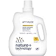 ATTITUDE Liquid Laundry Detergent, EWG Verified Laundry Soap, HE Compatible, Vegan and Plant Based Products, Cruelty-Free, Citrus Zest, 80 Loads, 67.6 Fl Oz