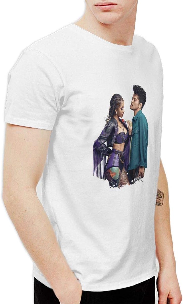QYBFEPBEGW Men's Cardi B Please Me Cool Walk White T Shirt Short Sleeve