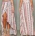 HOTAPEI Womens Ethnic Print Maxi Skirt Wrapped Beach Cover up Dress