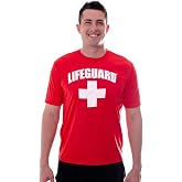 LIFEGUARD Officially Licensed Mens Performance Active Moisture Wicking Cooling Tee Shirt
