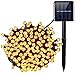 AMIR Solar Powered String Light 200 LED 8 Modes, 72 Feet Solar LED String Light, Solar Fairy Starry String Lights, Waterproof Solar Decoration Lights for Outdoor, Gardens, Party (Warm White)