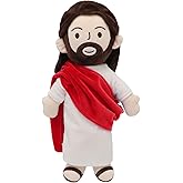 Yelakey 13" Jesus Plush Jesus Stuffed Doll Religious Easter Gifts for Kids Party Favors (Red)