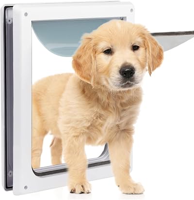 Pet Prime 2 Ways Locking Pet Flap Door Small Transparent Flap