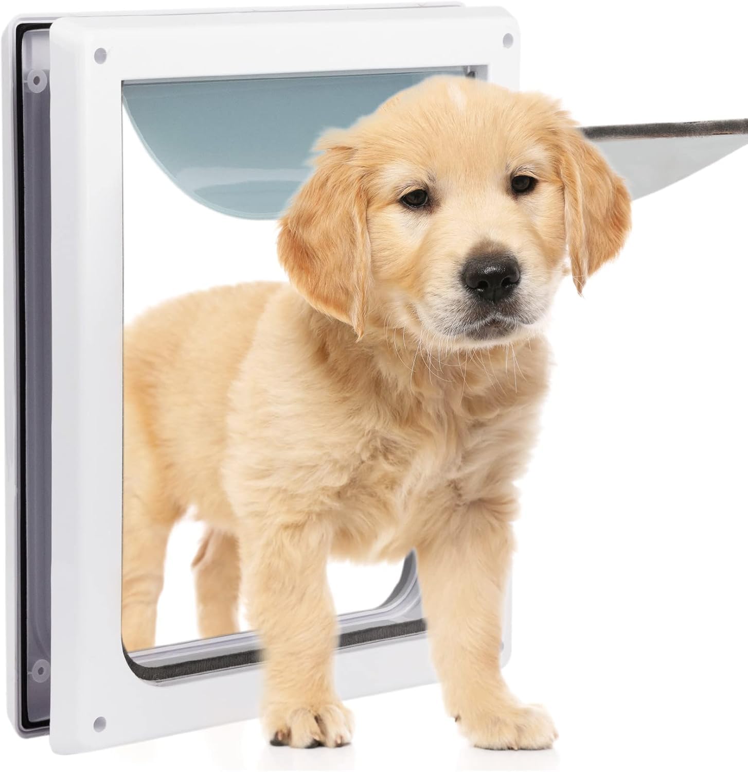 Pet Prime 2 Ways Locking Pet Flap Door For Dogs Pet Door with Transparent flap (Small)