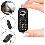 L8star Mini Small Mobile Cell Phone BM70 GSM Bluetooth Dialer Headset Earphone Support SIM Card 0.66 inch(Black)