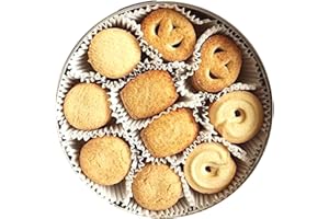 Authentic Danish Style Butter Cookies in Festive Tin - 340g | Rich, Buttery Delight from Denmark, For Holidays & Celebrations