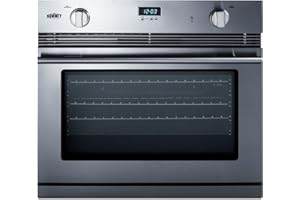 Summit Appliance SGWOGD30 30" Stainless Steel Gas Wall Oven w/ LP Conversion Kit Included, Electronic Ignition, Large Window, and Adjustable Shelves
