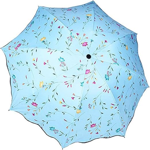 Doitsa Ladies Folding Umbrella with UV Sun Protection Parasol Umbrella