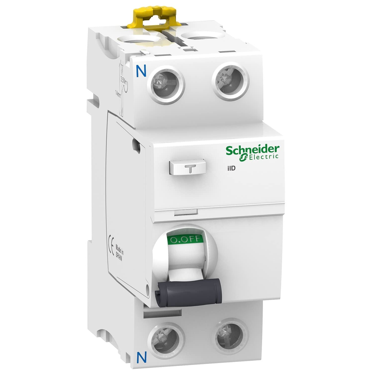 Schneider A9R44240 Rccb Residual Current Circuit Breaker Iid 2P 40A 300Ma AC, White