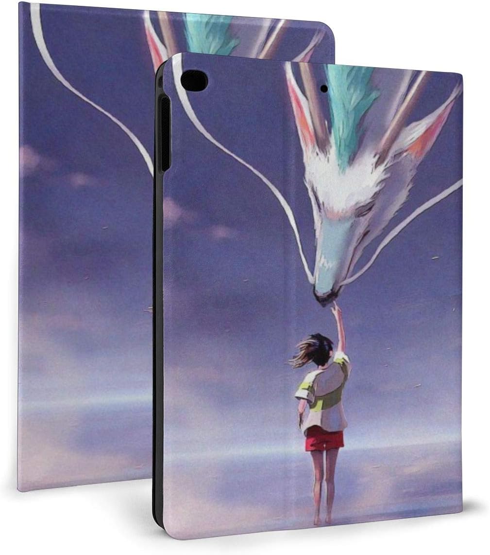Spirited Away Case Fit IPad 9.7 2018 2017/iPad Air 1/2 Case with Auto Sleep/Wake Ultra Slim Lightweight Stand Leather Case